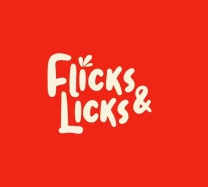Flicks & Licks logo